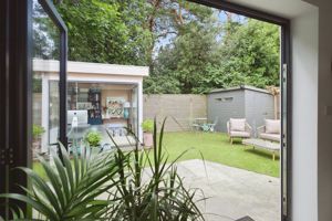 View through Bi-fold doors- click for photo gallery